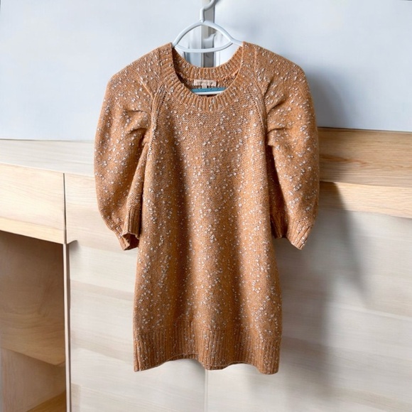 Rebecca Taylor Sweater Short Sleeve Speckle Women’s Pullover Sz Small Cozy Fall - Picture 1 of 10